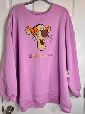 NWT Disney Parks Walt Disney World Tigger 2X Embroidered Sweatshirt